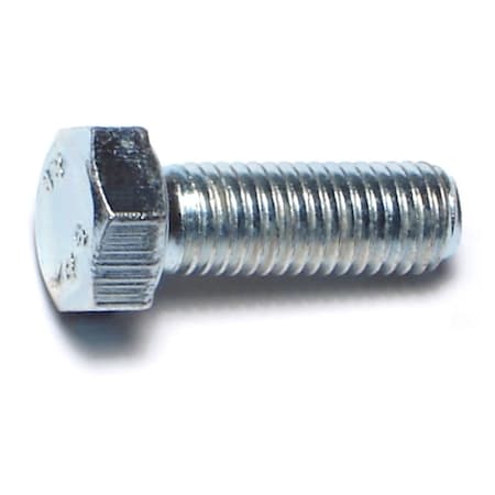Midwest Fastener Class 8.8, M7-1.00 Hex Head Cap Screw, Zinc Plated Steel, 20 mm L, 50 PK 50435